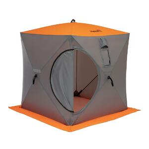 Палатка зимняя Куб 1,5х1,5 orange lumi/gray (HS-ISC-150OLG) Helios, фото 3