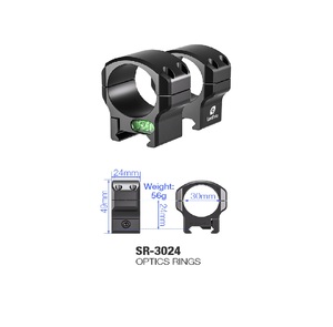 Кольца Leofoto на Picatinny с уровнем SR-3024 D30мм высота 24мм, фото 5