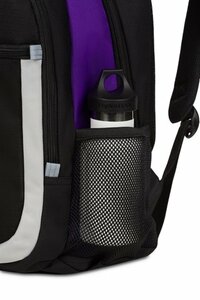 Рюкзак Swissgear, чёрный/фиолетовый/серебристый, 32х15х45 см, 22 л, фото 4