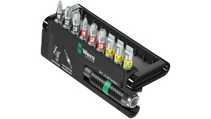 Набор бит торсионных с торсионным битодержателем Rapidaptor, 10 пр., 1/4" C6.3 Bit-Check 10 BiTorsion 1 WERA WE-056374, фото 1