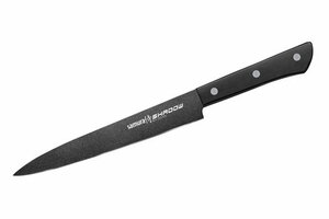 Нож Samura для нарезки Shadow слайсер с покрытием Black-coating, 19,6 см, AUS-8, ABS пластик, фото 1