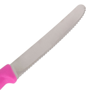 Нож Victorinox для томатов и сосисок лезвие 11 см волнистое, розовый, фото 2