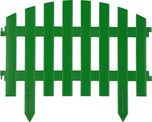 Декоративный забор GRINDA Ар Деко 28х300 см, зеленый 422203-G