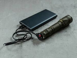 Фонарь тактический Armytek Dobermann Pro Magnet USB Olive, теплый свет, ремешок, чехол, аккумулятор (F07501WO), фото 3