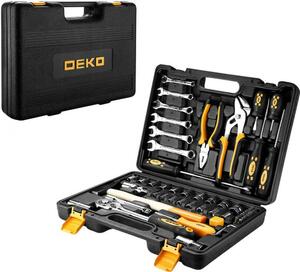 Универсальный набор инструмента для дома и авто в чемодане Deko DKMT63 (63 предмета) 065-0731, фото 1