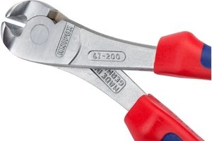 Кусачки торцевые особой мощности, 200 мм, хром, 2-комп ручки KNIPEX KN-6705200, фото 3
