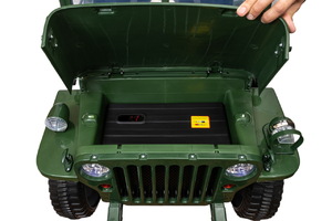 Детский электромобиль Джип ToyLand Jeep Willys YKE 4137 Army green, фото 4