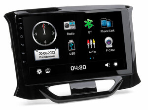 Lada XRay (CITY Incar ADF-6304) Bluetooth, 2.5D экран, CarPlay и Android Auto, 9 дюймов, фото 1