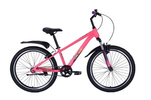 Велосипед Tech Team Calibri 24"x12"( розовый  сталь)2025, фото 1