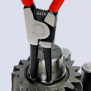 Щипцы  Knipex для внешних стопорных колец, прямые губки, Ø 19-60 мм, длина 180 мм, фосфатированные, фото 4