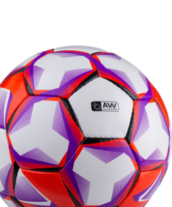 Мяч футбольный Jögel Derby №5, белый/фиолетовый/оранжевый, фото 6