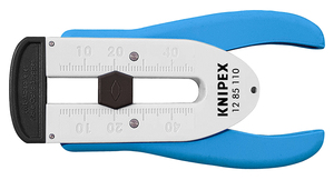 Стриппер для удаления первичной оболочки оптоволокна Ø 0.125 мм, длина 100 мм, SB KNIPEX KN-1285110SB, фото 1