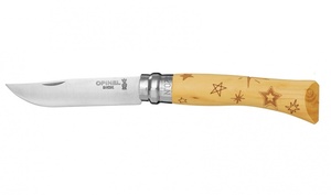 Нож Opinel серии Tradition Nature №07, рисунок - звезды 001549