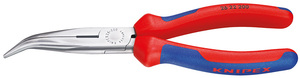 Длинногубцы с режущими кромками, губки 40°, 200 мм, фосфатированные, 2-комп ручки KNIPEX KN-2622200, фото 1