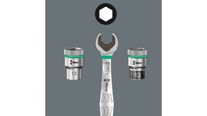 Ключ гаечный WERA комбинированный с трещоткой, 18 x 235 мм 6000 Joker, фото 3