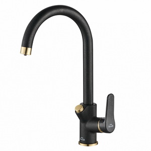 Смеситель для кухни ZORG Steel Hammer (SH 901 BLACK BR) Бронза Металл Черный, фото 1