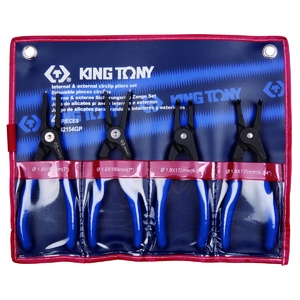 Набор съемников стопорных колец, 4 предмета KING TONY 42154GP, фото 1