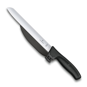 Нож Victorinox с упором для отрезания равномерных ломтиков, черный, фото 10
