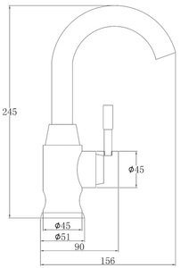 Смеситель для кухни ZORG Steel Hammer Inox (SH 6166 INOX) Сталь Нержавеющая, фото 2