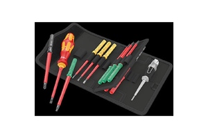 Набор насадок с отвёрткой-битодержателем + пробник, 16 пр. Kraftform Kompakt VDE 16 Universal 1 Tool Finder WERA WE-006607, фото 1