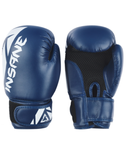 Перчатки боксерские Insane MARS, ПУ, синий, 6 oz