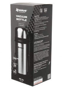 Термос (N-TM-012-G) 1500ML (дополн.пласт.чашка, скл.ручка, ремень) Nisus, фото 11