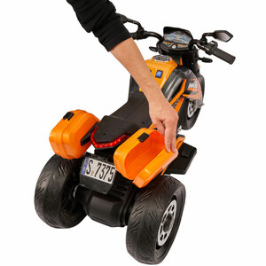 Детский электромотоцикл Трицикл ToyLand Moto YHI7375 Оранжевый, фото 5