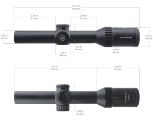 Оптический прицел Vector Optics Continental 1-6x24 Tactical, сетка Tactical Dot Mil, 30 мм, тактические барабаны, азотозаполненный, с подсветкой (SCOC-23TP), фото 10