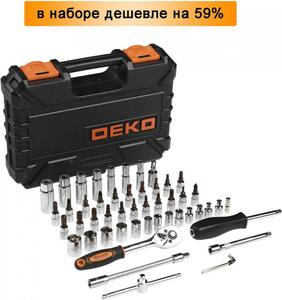 Набор инструментов для авто DEKO TZ53 (53 шт.) 065-0211, фото 2