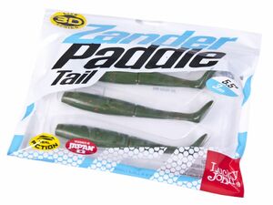 Виброхвосты LJ 3D Series Zander Paddle Tail 5.5in (14.00)/Z09 3шт., фото 3