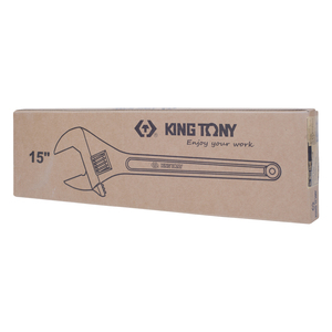 Ключ разводной 375 х 43 мм, хром KING TONY 3611-15HR, фото 4
