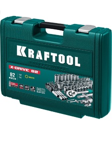 Набор торцовых головок 1/2",1/4", 82шт Kraftool EXPERT QUALITAT SUPER LOCK 27887-H82_z02, фото 2