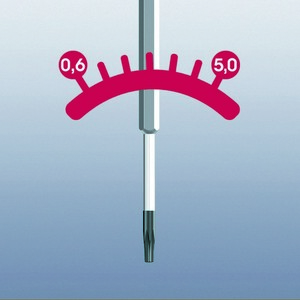 Индикатор крутящего момента WERA , 7 IP x 0.9 Нм, фиксированный момент 300 IP TORX PLUS, фото 2