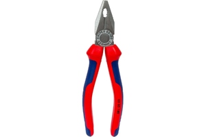 Плоскогубцы комбинированные, 180 мм, хром, 2-комп ручки KNIPEX KN-0305180SB, фото 3