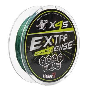Шнур Extrasense X4S PE Green 92m 1.2/18LB 0.20mm (HS-ES-X4S-1.2/18LB) Helios, фото 1