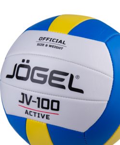 Мяч волейбольный Jögel JV-100, синий/желтый, фото 2