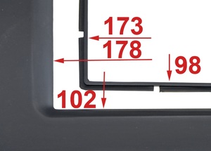 Рамка InCar для  SSANG YONG Actyon 2011-13 2 din, фото 4