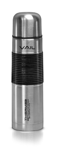 Термос VAIL VL-7018 узкое горло 1,0 л. силиконовая вставка, фото 1