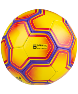 Мяч футбольный Jögel Intro №5, желтый/фиолетовый, фото 4