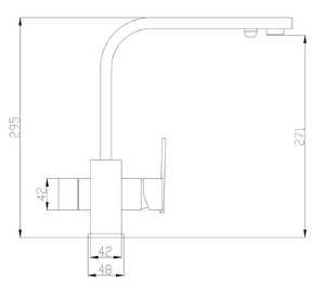 Смеситель для кухни ZORG Steel Hammer SH 905 SATIN (SH 905 SATIN) Сатин, фото 2