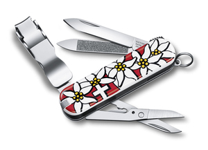 Нож Victorinox Classic Nail Clip 580, 65 мм, 8 функций, "Edelweiss"