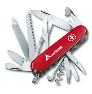 Нож Victorinox Ranger, 91 мм, 21 функция, красный с логотипом "camping"