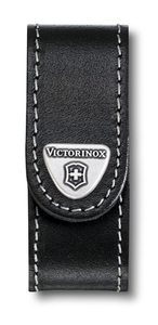 Чехол на ремень Victorinox для Nail Clip 580, на липучке, кожаный, чёрный