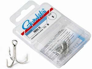 Крючки-тройники Gamakatsu 13N TREBLE HOOKS NICKEL разм. 08 10шт., фото 1