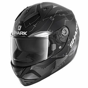 Шлем SHARK RIDILL 1.2 MECCA MAT Black/Grey/Silver XS