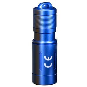 Фонарь-брелок светодиодный Fenix E02R, голубой, 200 лм, встроенный аккумулятор, фото 1