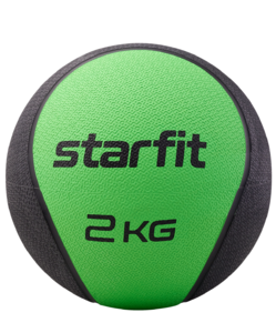 Медбол высокой плотности Starfit GB-702, 2 кг, зеленый, фото 1
