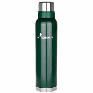 Термос (HS.TM-059-G) 1600ML с ситечком зеленый (2 крышки-кружки) TONAR, фото 1