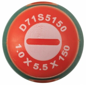 JONNESWAY D71S5150 Отвертка стержневая шлицевая ANTI-SLIP GRIP, SL5.5х150 мм, фото 2