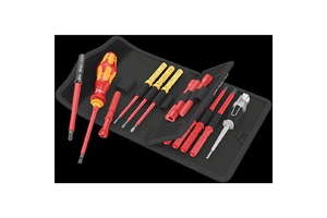 Набор насадок с отвёрткой-битодержателем + пробник, 18 пр. Kraftform Kompakt VDE 18 Universal 1 Tool Finder WERA WE-006613, фото 1